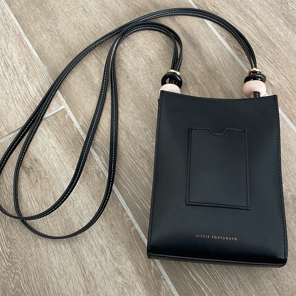Lizzie Fortunato small crossbody leather bag - Picture 2 of 16